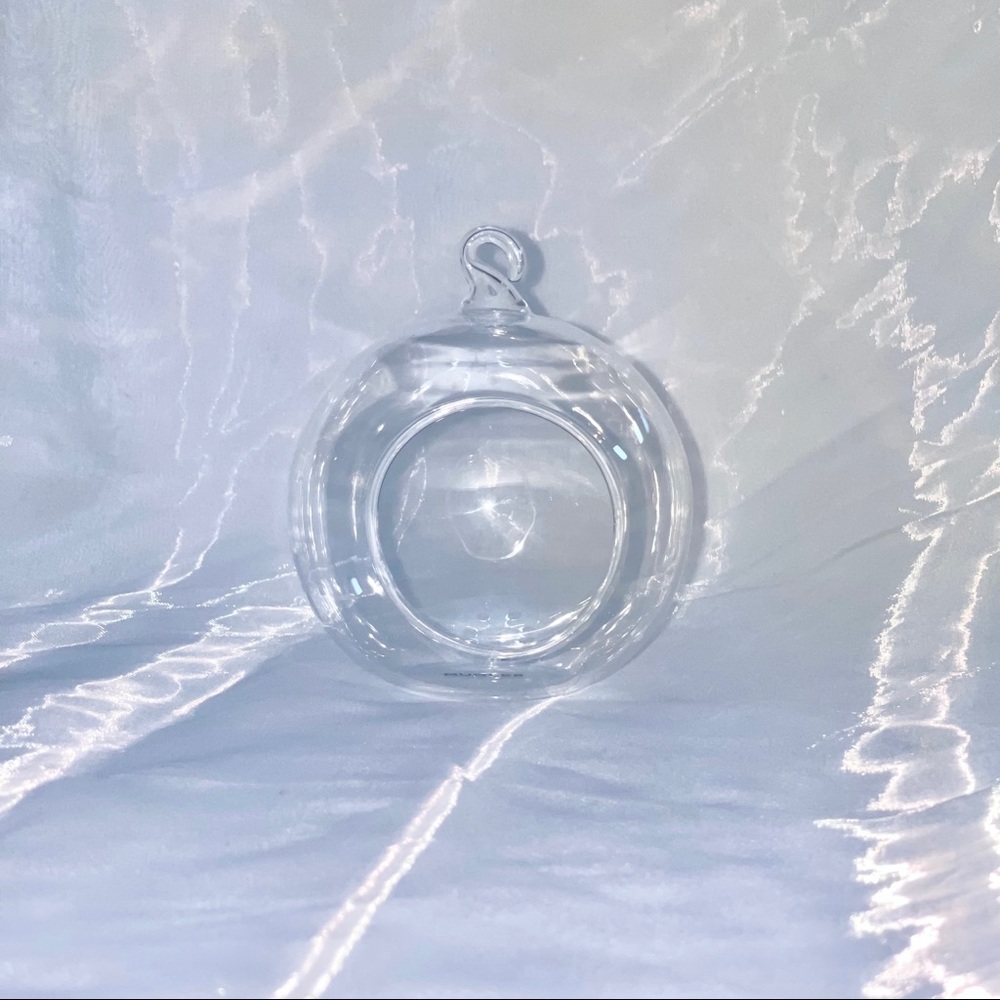 MUGLER SET OF 4 GLASS SHOWCASE CHRISTMAS ORNAMENT